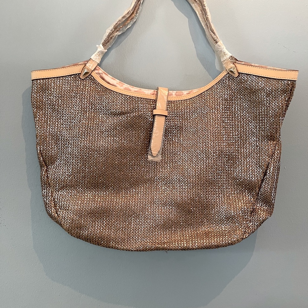 Stella and Dot Raffia Riviera Tote